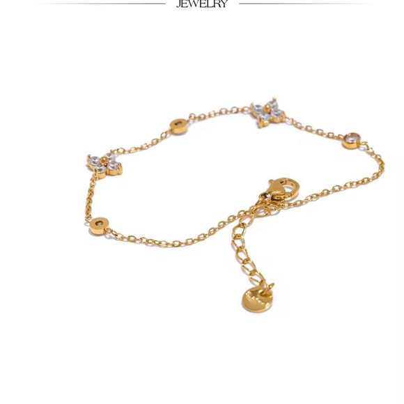 Unique zirconia Silver Chain Bracelet - Picture 8 of 12